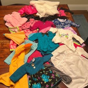Lot of 18 inch doll clothing. Non- AG